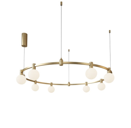 Dining Room/Living Room Round Global Track Light Chandelier