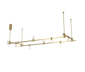 Dining Room/Living Room Rectangle Global Track Light Chandelier