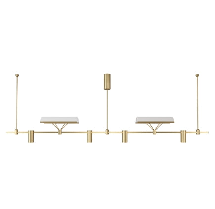 Dining Room/Living RoomLinear Arcuation Track Light Chandelier