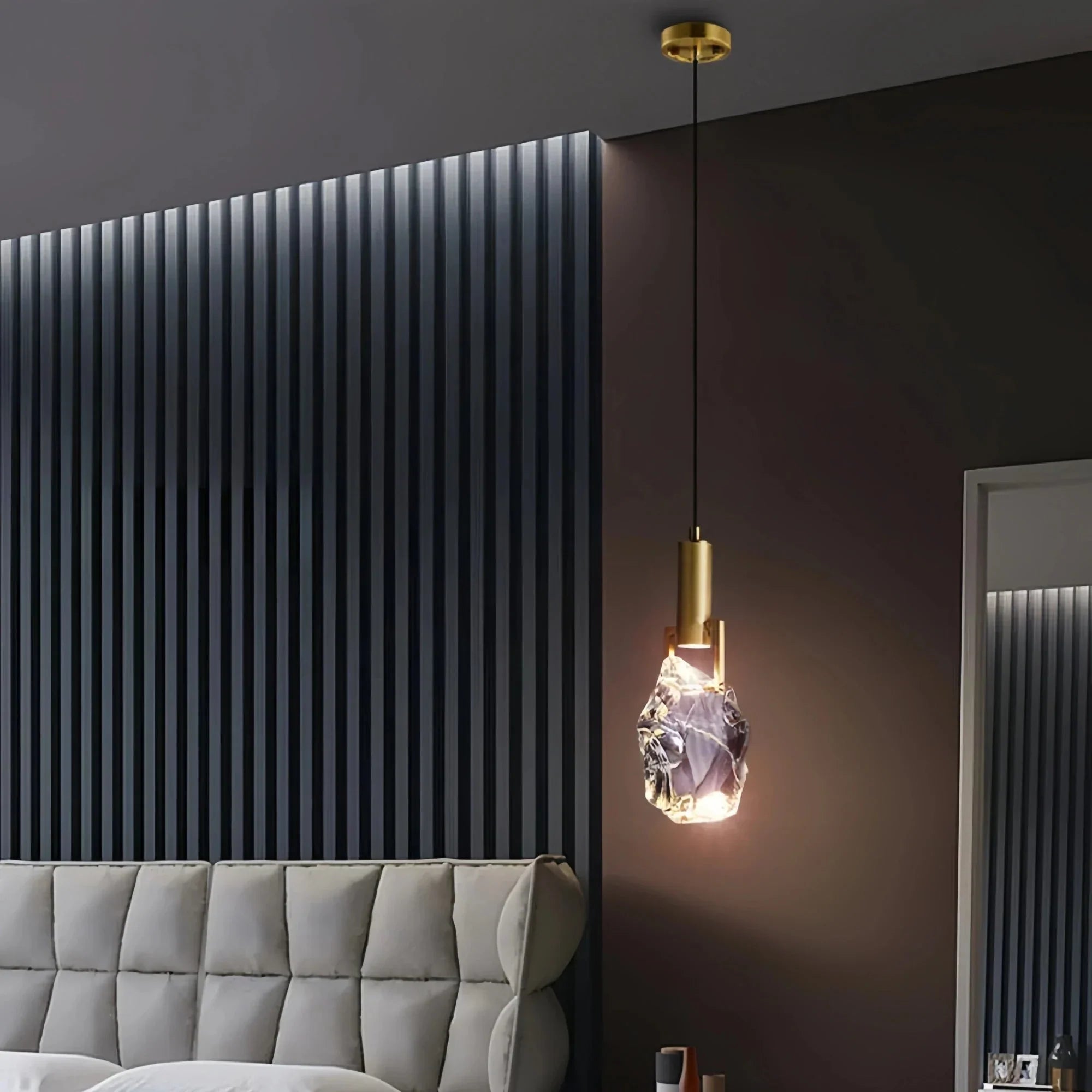 Irregular crystal pendant 6 styles - Arialamps