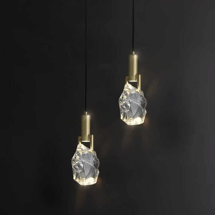 Irregular crystal pendant 6 styles - Arialamps