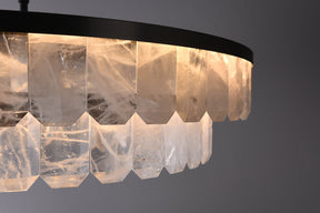 Rock Crystal Double Rock Crystal Chandelier