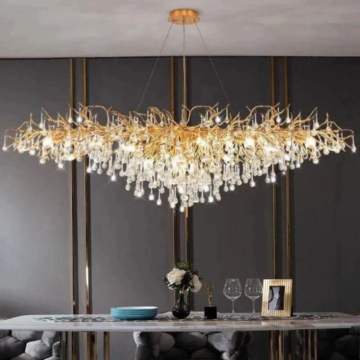 Kairos Dining Room Branch Chandelier-chandeliers for dining room,chandeliers for stairways,chandeliers for foyer,chandeliers for bedrooms,chandeliers for kitchen,chandeliers for living room-L180cm (L70¾")-Arialamps