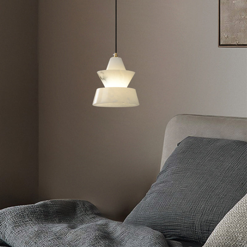 Koltin Lab Small Alabaster Coffee Table Pendant, Modern Pendant Light Besides Bed Chandelier Kevin Studio Inc