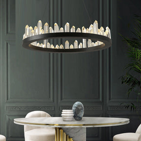 Leti Crystal Round Chandelier