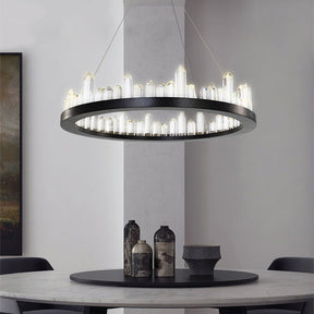 Leti Crystal Round Chandelier