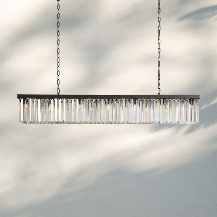 Leyland Rectangular Chandelier 60''72''-60''-Bronze-