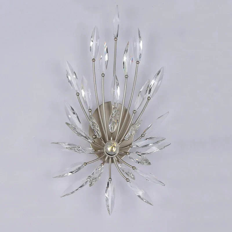 Lily Starburst Crystal Sputnik Wall Sconce - Arialamps