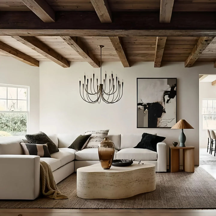 Liona Large Brass Candelabra Chandelier Light-