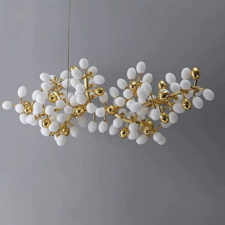 Luxury Escamoles Modern Linear Grape Chandelier-Arialamps