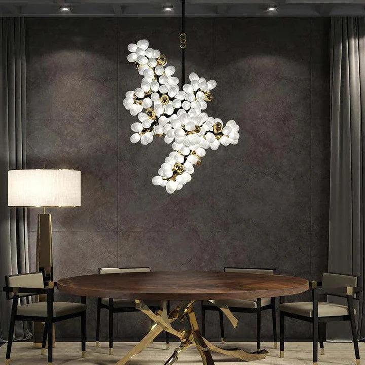 Luxury Escamoles Vertical Grape Chandelier-Arialamps