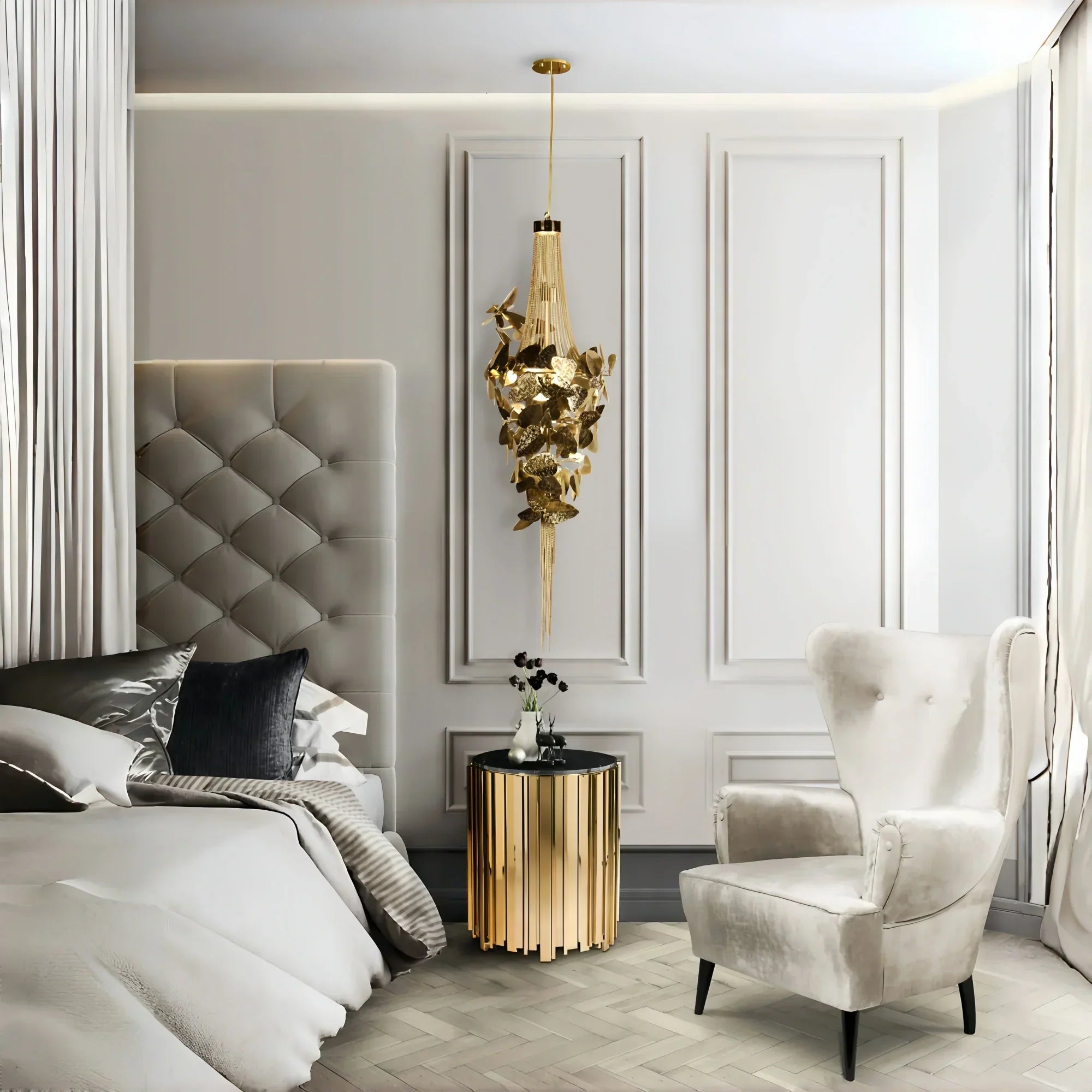 Luxury McQueen 6 Light Crystal Pendant-