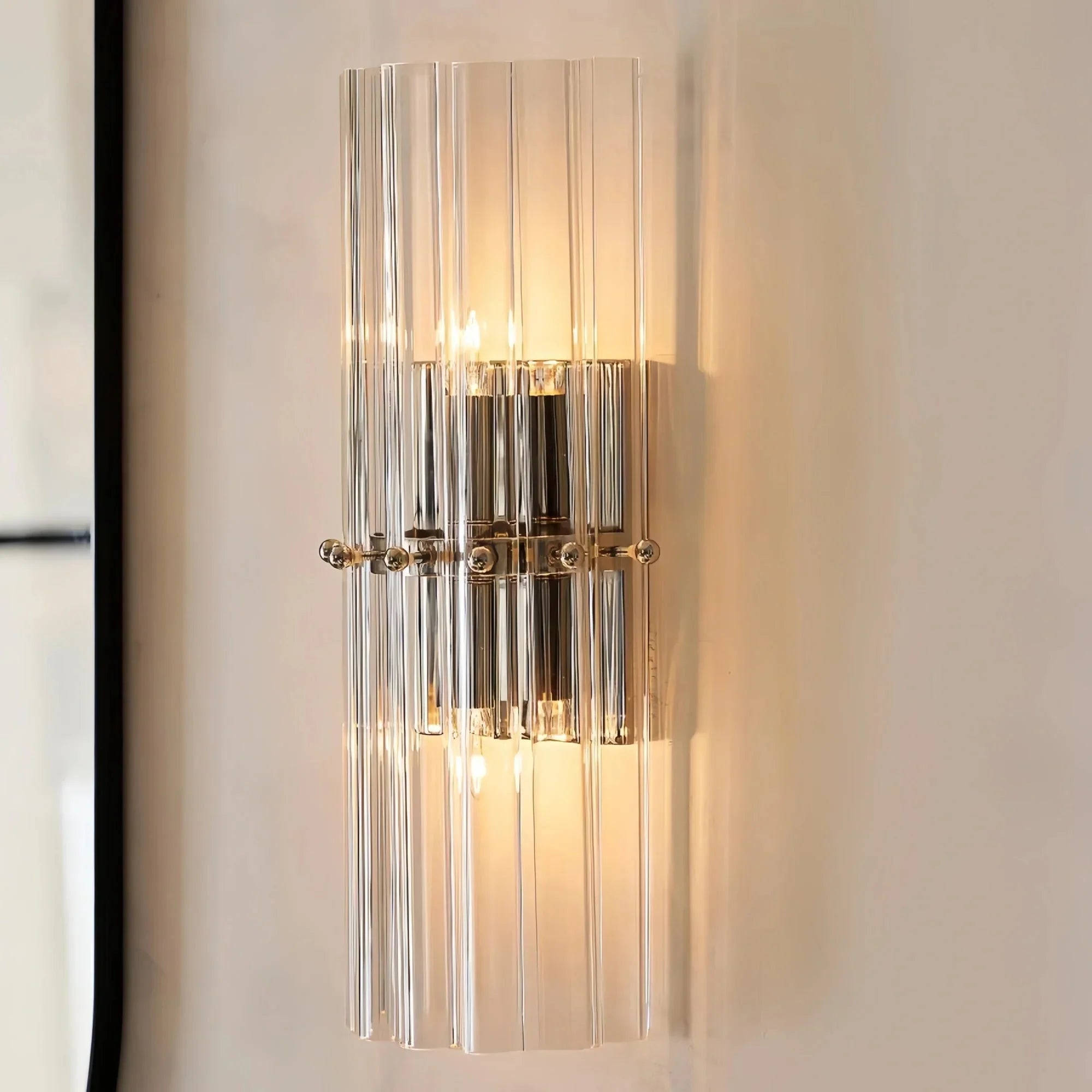 Mallory Glass Wall Sconce - Arialamps