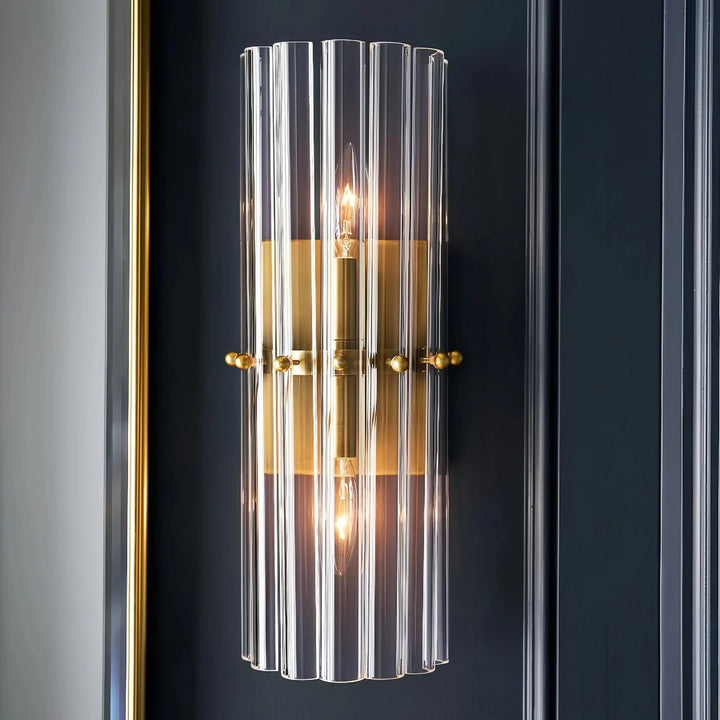 Mallory Glass Wall Sconce - Arialamps