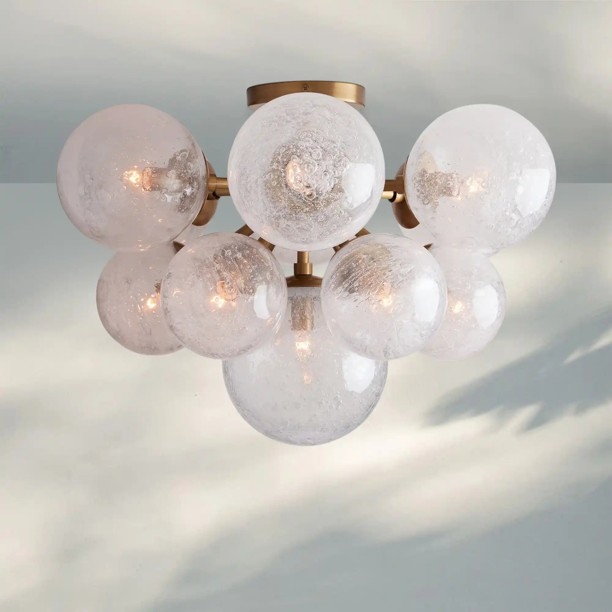Mandoza Flushmount-Lighting-Brass-Arialamps