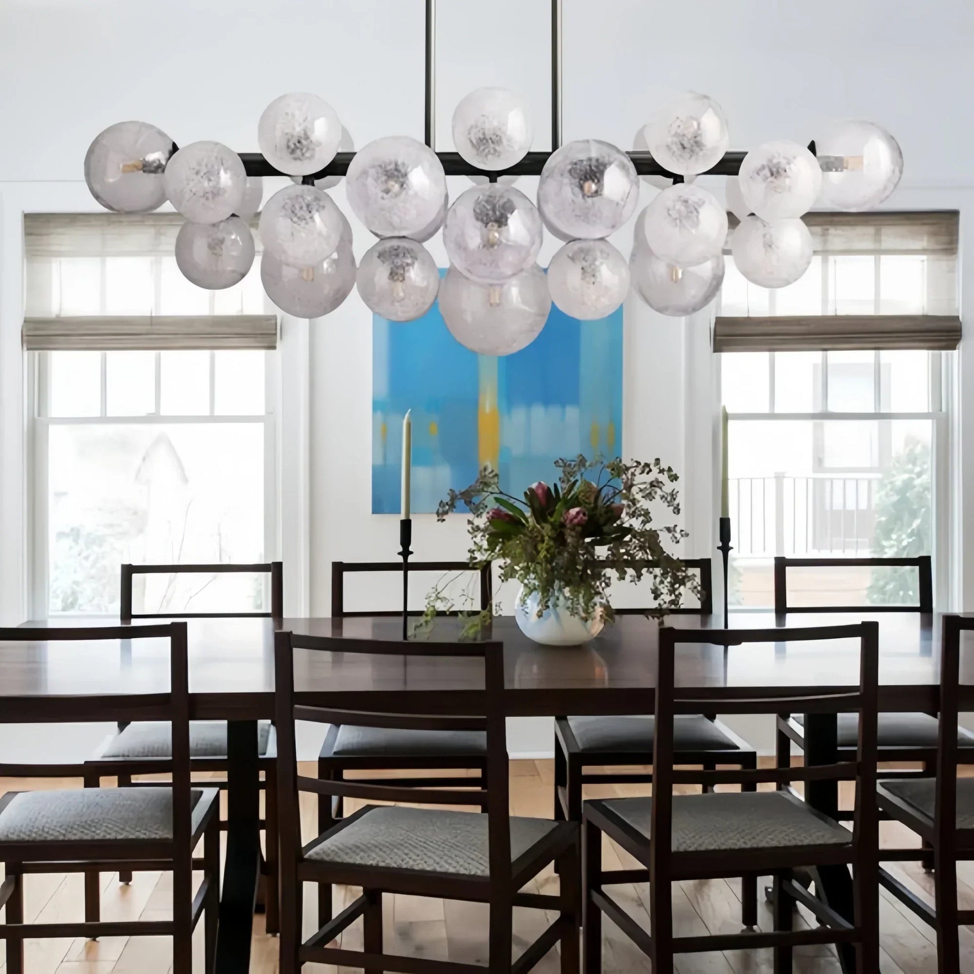 Mandoza Linear Chandelier-Lighting-Arialamps