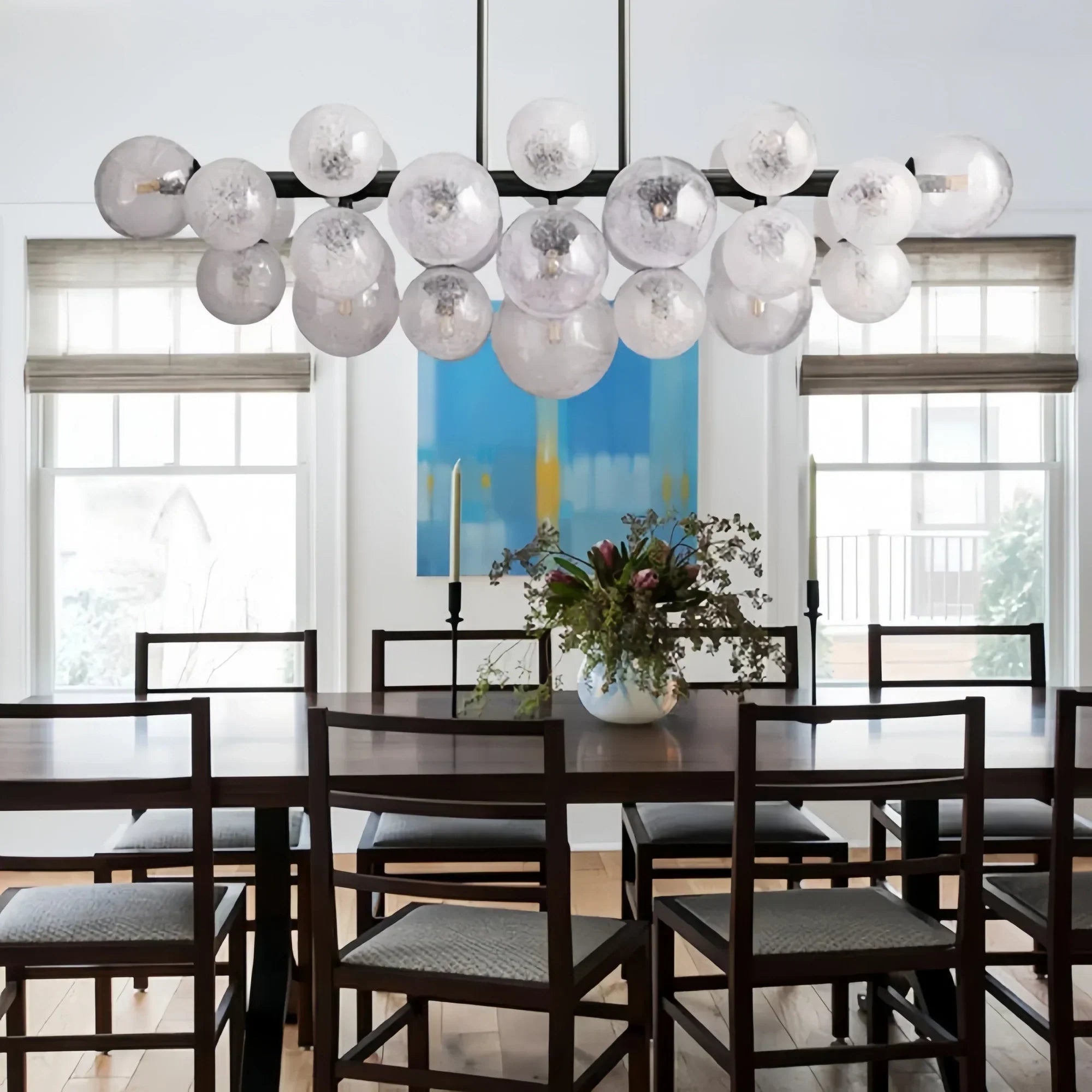 Mandoza Linear Chandelier-Lighting-Arialamps