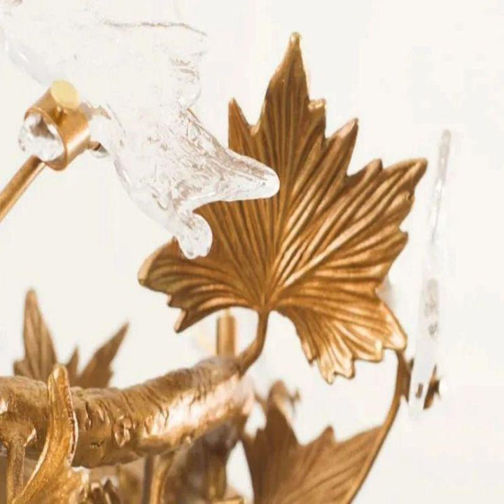 Maple Leaf Branch Chandelier-branch chandeliers for dining room,branch chandeliers for stairways,branch chandeliers for foyer,branch chandeliers for bedrooms,branch chandeliers for kitchen,branch chandeliers for living room-Arialamps