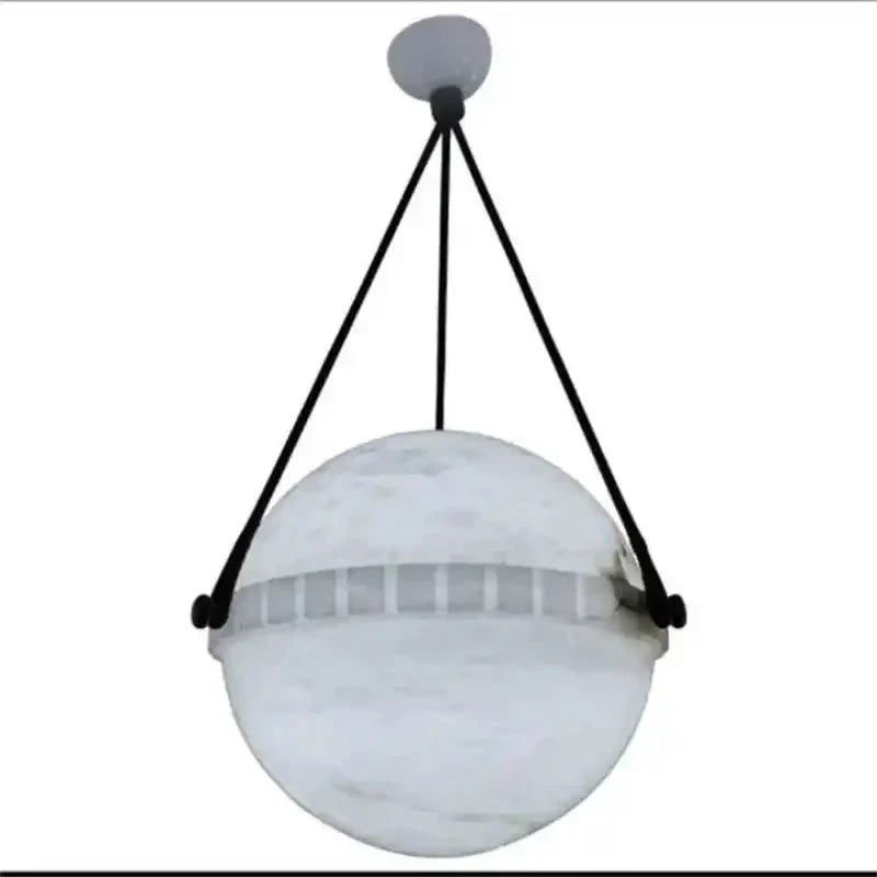 Modern Alabaster Globe Pendant Light - Arialamps