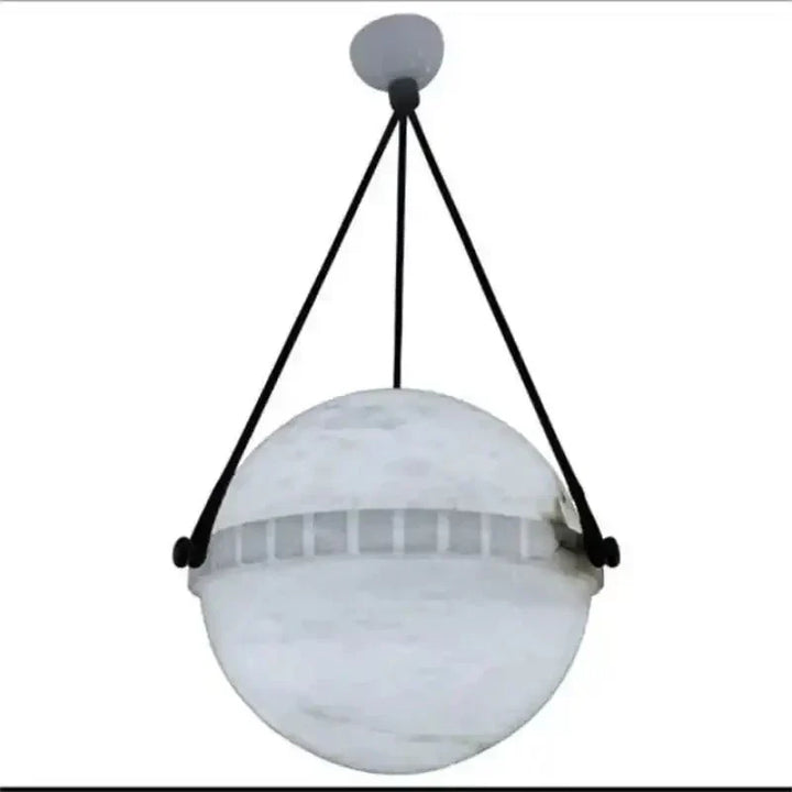 Modern Alabaster Globe Pendant Light - Arialamps