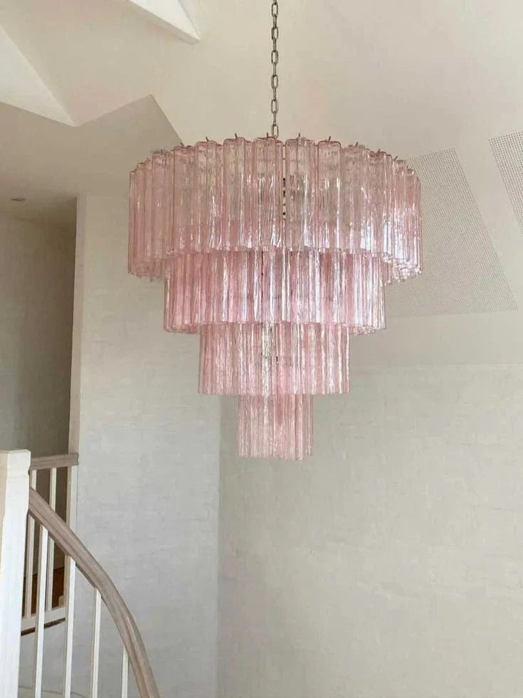Modern Art Design 3/4/5/7 - Tier Hand - blown Glass Tiered Chandelier - Arialamps