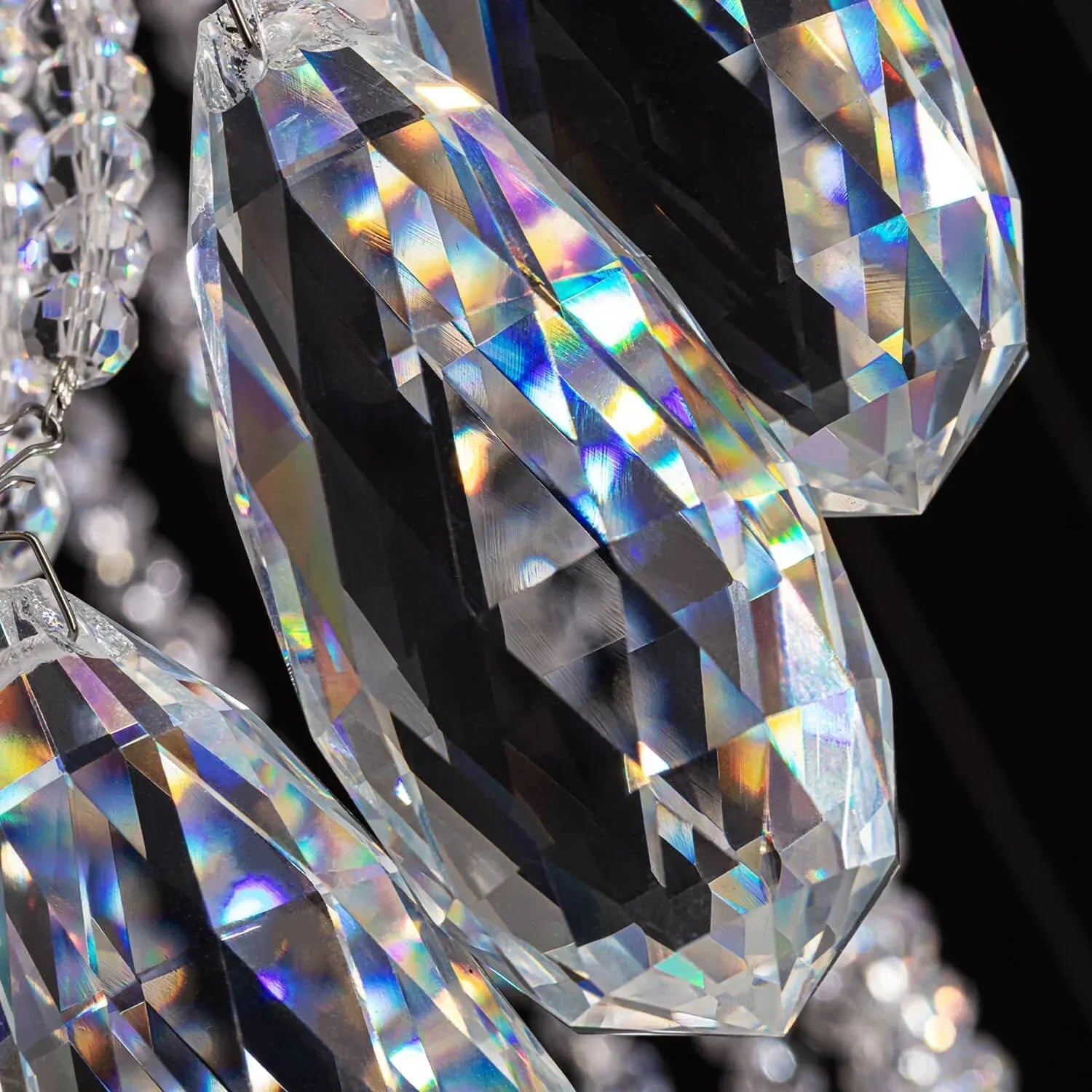 Modern Art Design Crystal Spiral Raindrop Chandelier - Arialamps