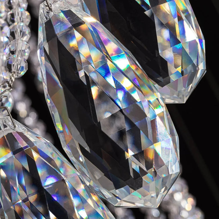 Modern Art Design Crystal Spiral Raindrop Chandelier - Arialamps