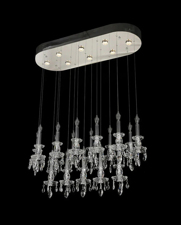 Modern Linear Crystal Lighting - Arialamps
