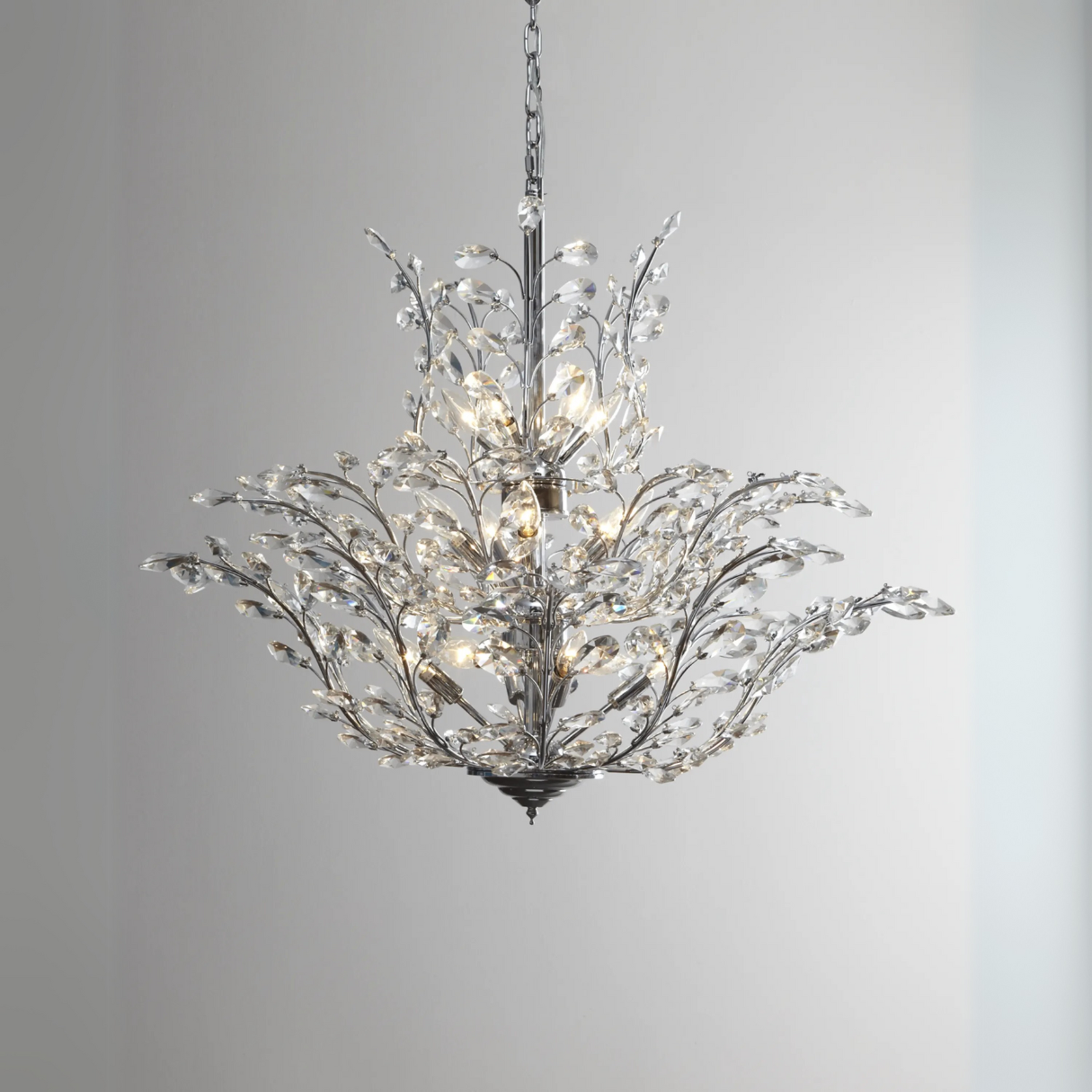 Modern Luxury Branches Crystal Chandelier for Low-ceiling-Arialamps