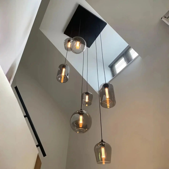 Modern Pendant Fixture light For 2 Story Foyer /Enterway /Staircase - Arialamps