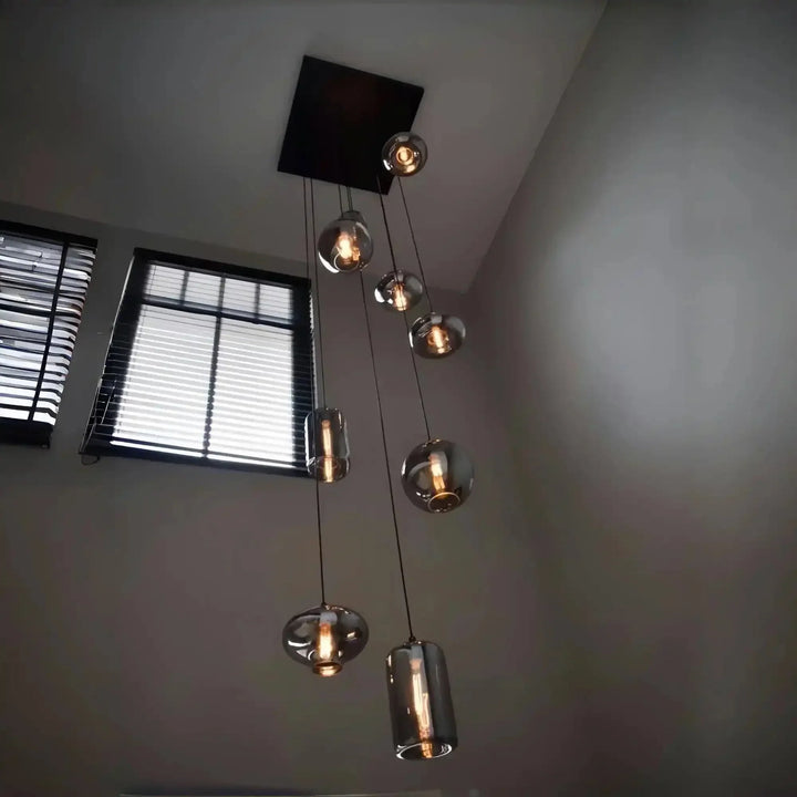Modern Pendant Fixture light For 2 Story Foyer /Enterway /Staircase - Arialamps