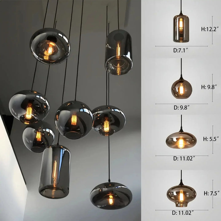 Modern Pendant Fixture light For 2 Story Foyer /Enterway /Staircase - Arialamps