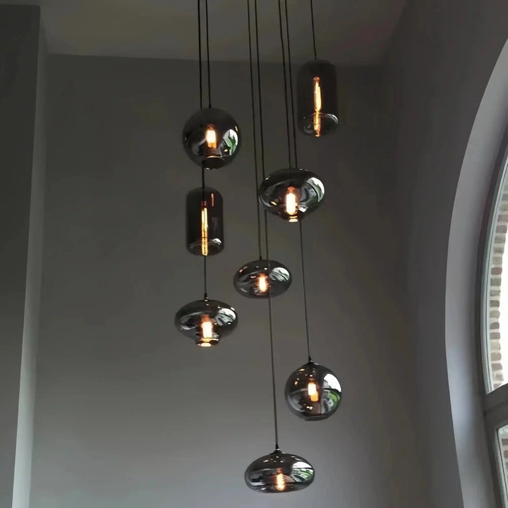 Modern Pendant Fixture light For 2 Story Foyer /Enterway /Staircase - Arialamps