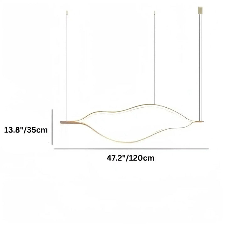 Modern Simple Aluminum Waving Chandelier - Arialamps