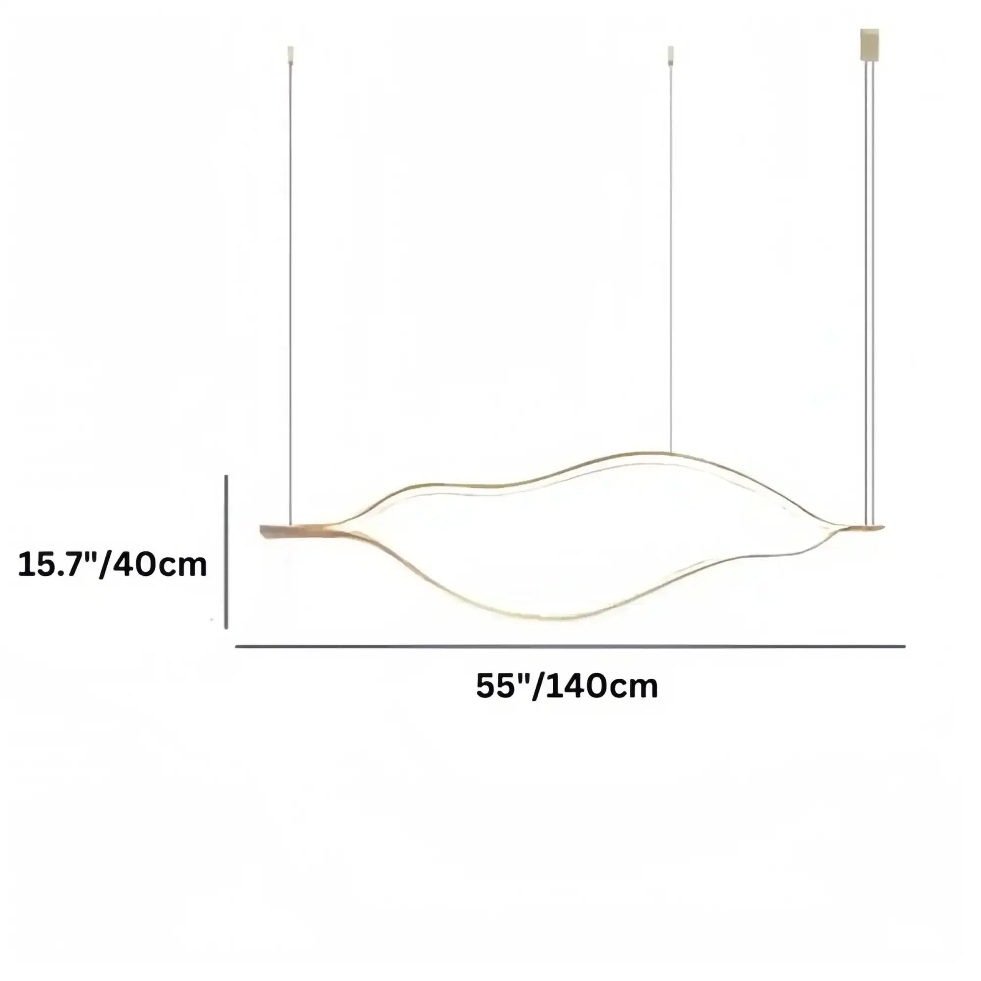 Modern Simple Aluminum Waving Chandelier - Arialamps