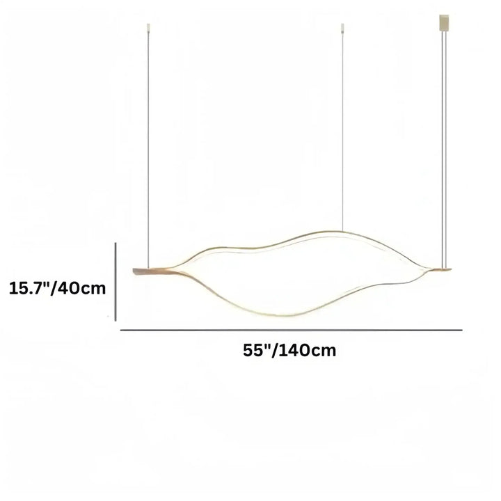 Modern Simple Aluminum Waving Chandelier - Arialamps