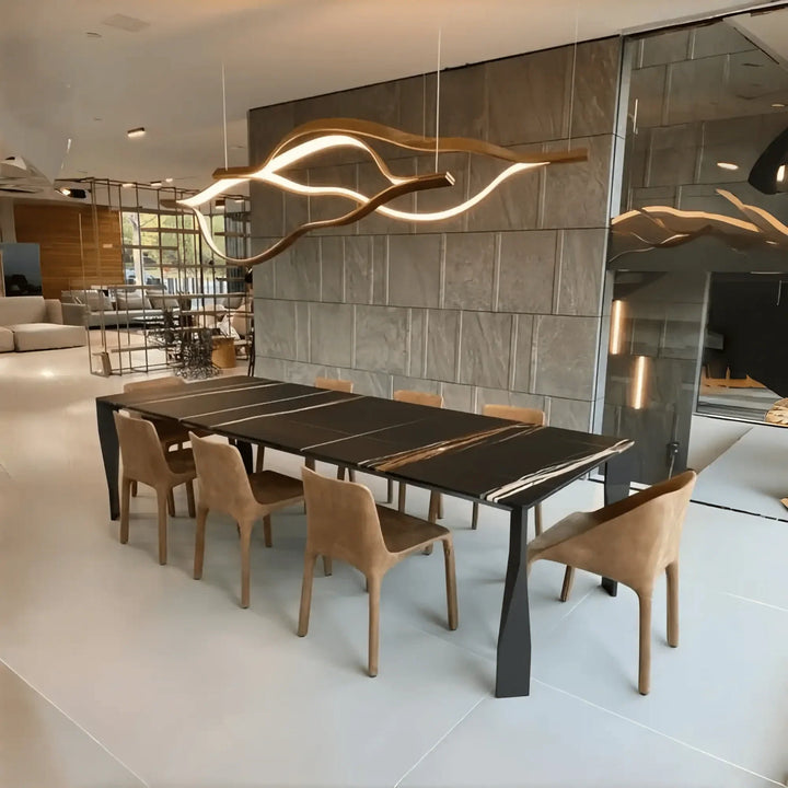 Modern Simple Aluminum Waving Chandelier - Arialamps