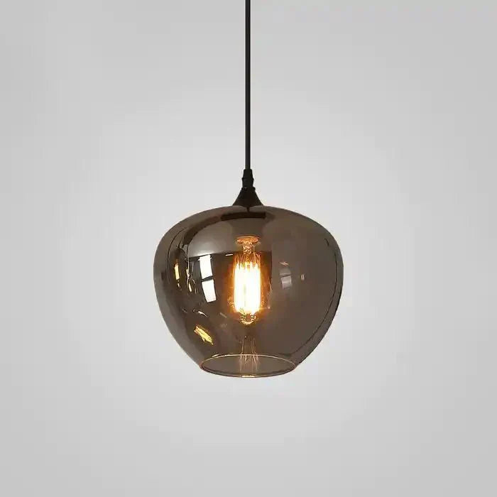 Modern Smoke Gray Glass Lamp Designer Chandelier - Arialamps