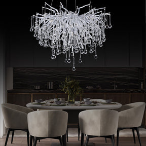 Doris Rain Branch Chandelier Dia 23.5" Silver