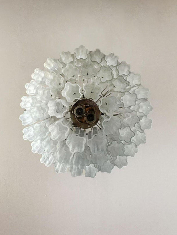 Murano Chandelier – 48 tubes – Alabaster White-Arialamps
