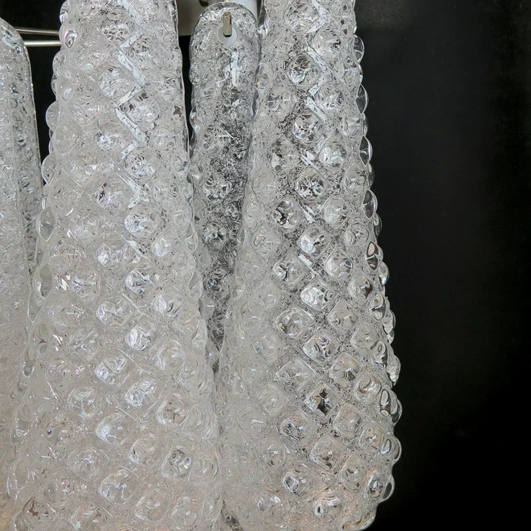 Murano Petals White Wall Light 13.4"-Wall Light-Arialamps