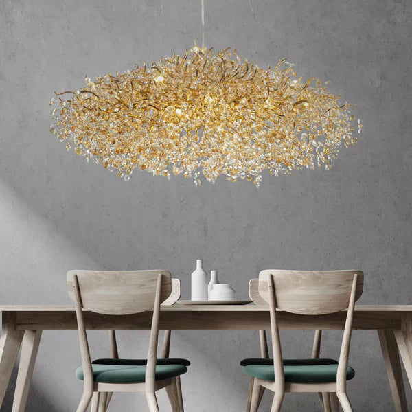 New Modern Light Luxury Branch Crystal Chandelier for Dining /Living Room-Chandeliers-Arialamps