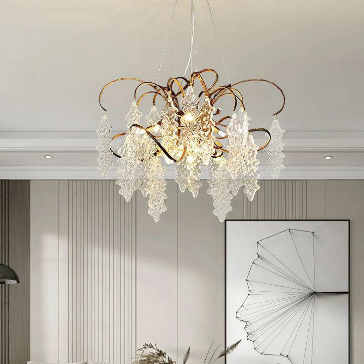 Niagara Round Chandelier-chandeliers for dining room,chandeliers for stairways,chandeliers for foyer,chandeliers for bedrooms,chandeliers for kitchen,chandeliers for living room-Arialamps