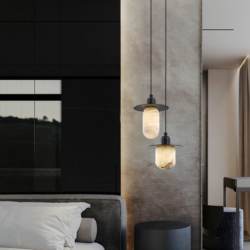 Nordic Alabaster and Brass Minimalist Pendant Light chandeliers for dining room,chandeliers for stairways,chandeliers for foyer,chandeliers for bedrooms,chandeliers for kitchen,chandeliers for living room Kevinstudiolives