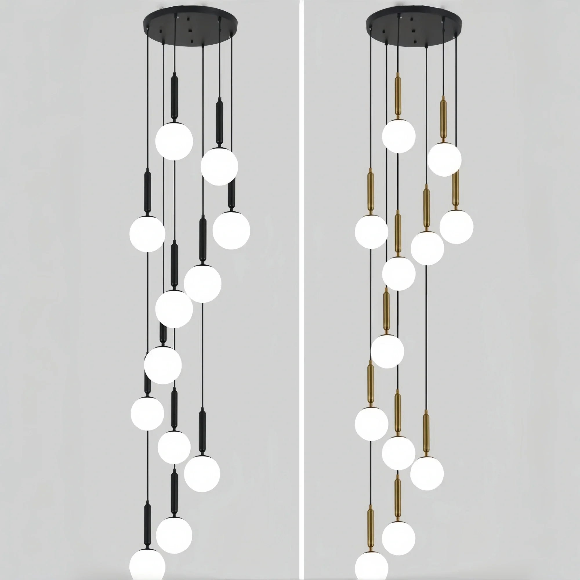 Nordic Extra Large Minimalist Long Pendant Light for High Ceiling Staircase-