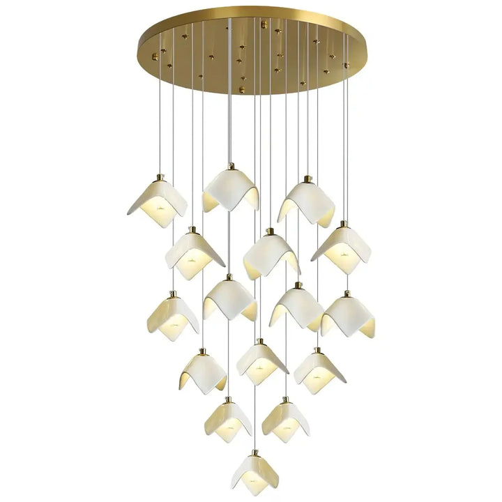 Orlani Bloom Cascade Stairs Chandelier - Arialamps