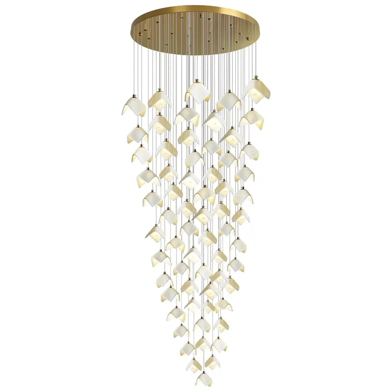 Orlani Bloom Cascade Stairs Chandelier - Arialamps