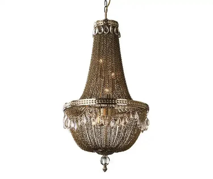 Oversize Modern Metal Art Luxury Crystal Chandelier for Duplex Hall/Staircase/Villa/Foyer - Arialamps