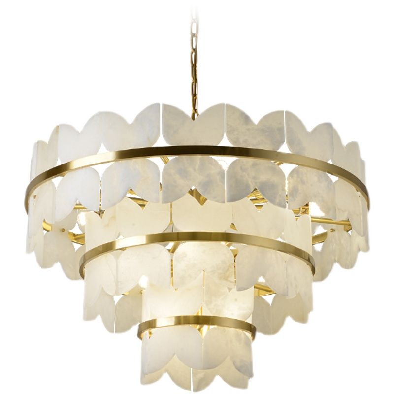 Aria Patanga Alabaster Chandelier Light