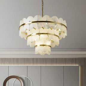 Aria Patanga Alabaster Chandelier Light